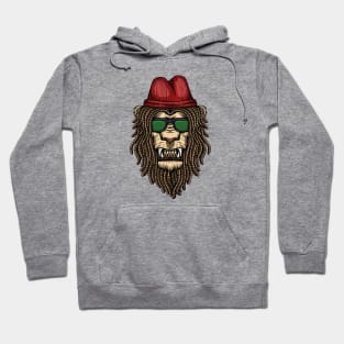 Rasta Lion Head Hoodie